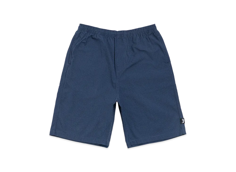 Stussy Baggy Seersucker Beach Short "Blue"