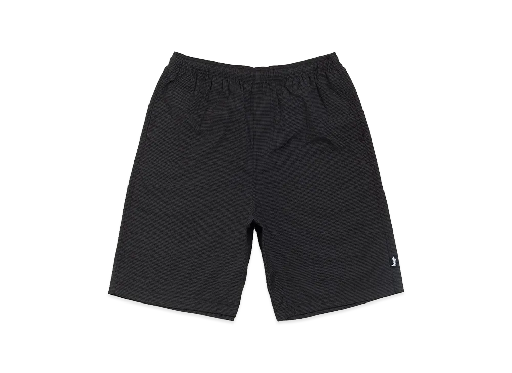 Stussy Baggy Seersucker Beach Short "Black"