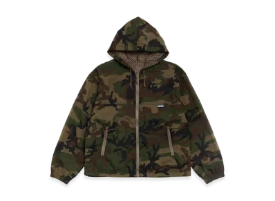 Stussy Layered Mesh Hooded Jacket "Woodland Camo"