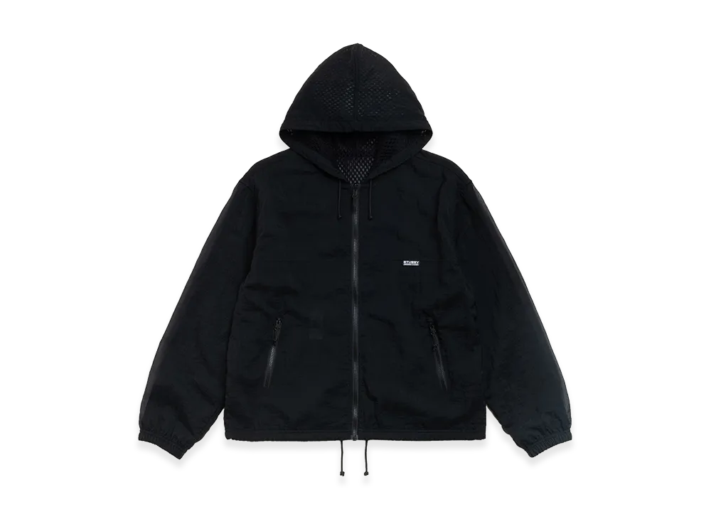 Stussy Layered Mesh Hooded Jacket "Black"