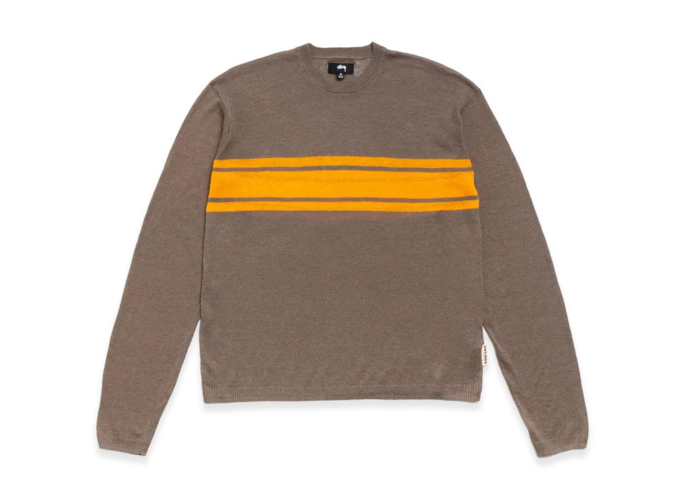 Stussy Lightweight Striped Sweater "Brown"