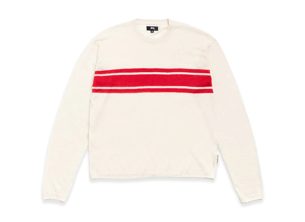 Stussy Lightweight Striped Sweater "Bone"