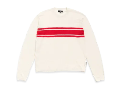 Stussy Lightweight Striped Sweater "Bone"
