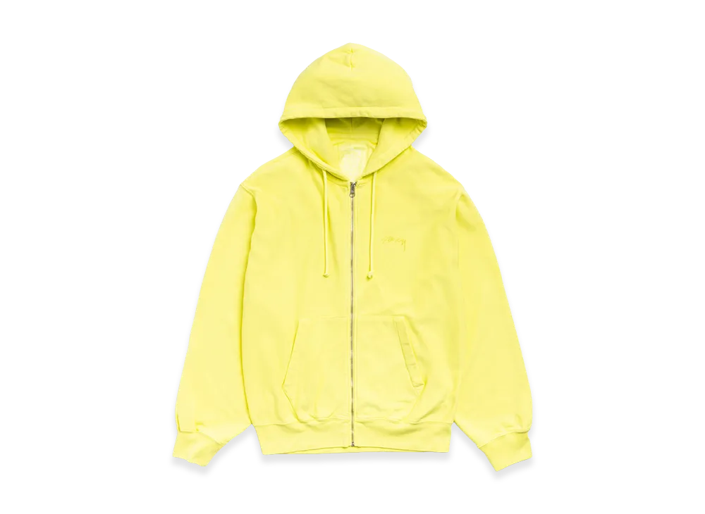 Stussy Lightweight Terry Zip Hoodie "Yellow"