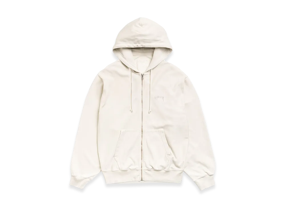 Stussy Lightweight Terry Zip Hoodie "Stone"
