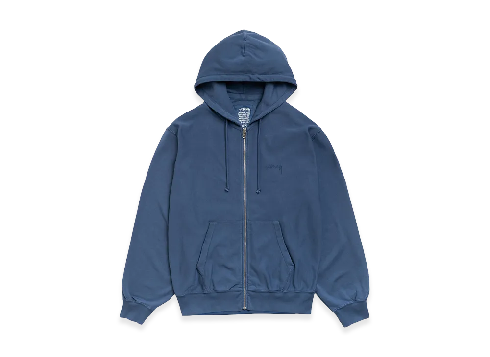 Stussy Lightweight Terry Zip Hoodie "Blue"