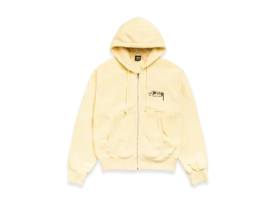 Stussy Beach Roots Zip Hoodie Garment Dyed "Gold"