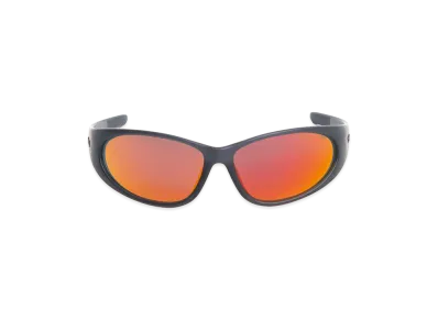 Stussy Adrian Sunglasses "Frost Black/Orange Mirror Lens"