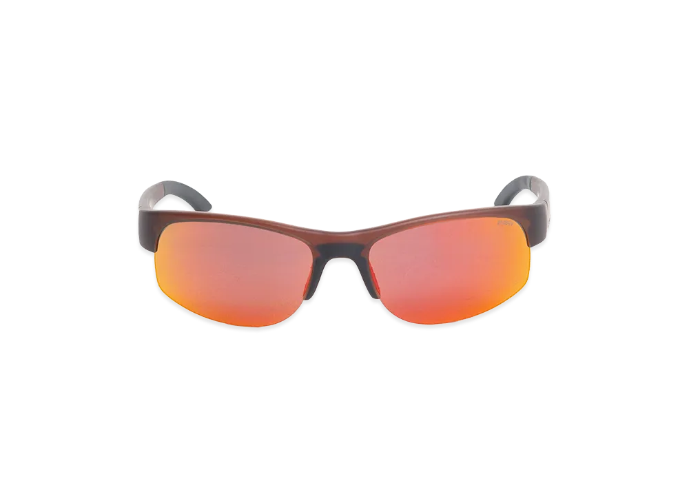Stussy Hiro Sunglasses "Frost Brown/Red Mirror Lens"