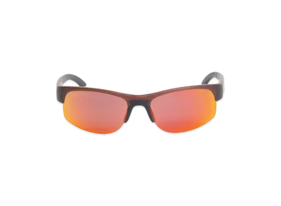 Stussy Hiro Sunglasses "Frost Brown/Red Mirror Lens"
