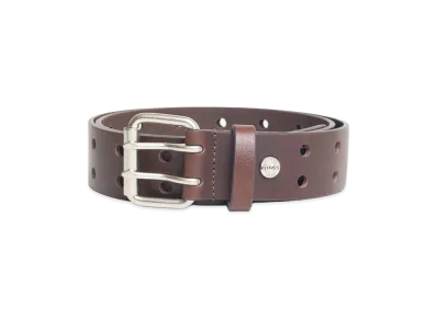 Stussy Punch Out Leather Belt "Brown"