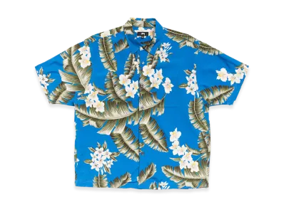 Stussy Hawaiian Floral SS Shirt "Blue"