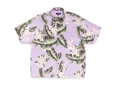 Stussy Hawaiian Floral SS Shirt "Lavender"