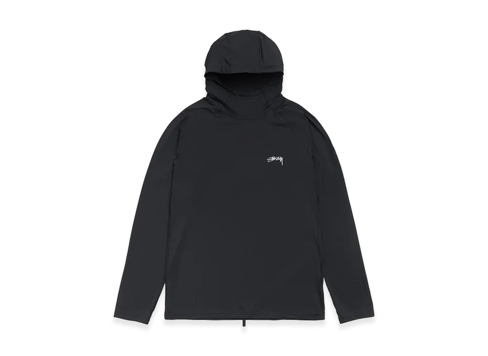Stussy Hooded Rash Guard "Black"