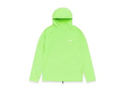 Stussy Hooded Rash Guard "Lime"
