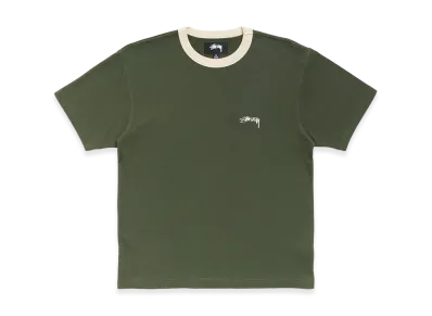 Stussy Ringer Tee "Olive"