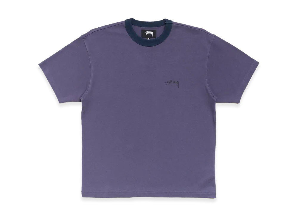 Stussy Ringer Tee "Blueberry"