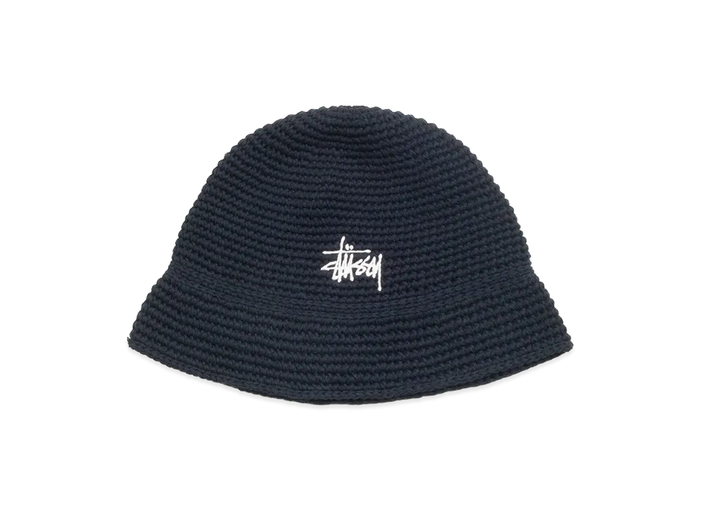 Stussy Basic Knit Bucket Hat "Black"