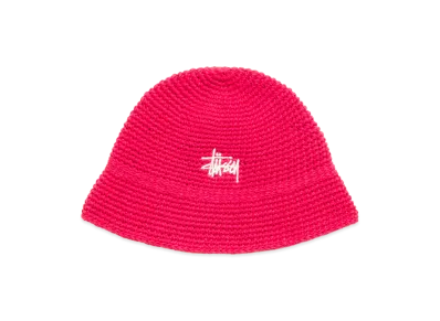 Stussy Basic Knit Bucket Hat "Red"
