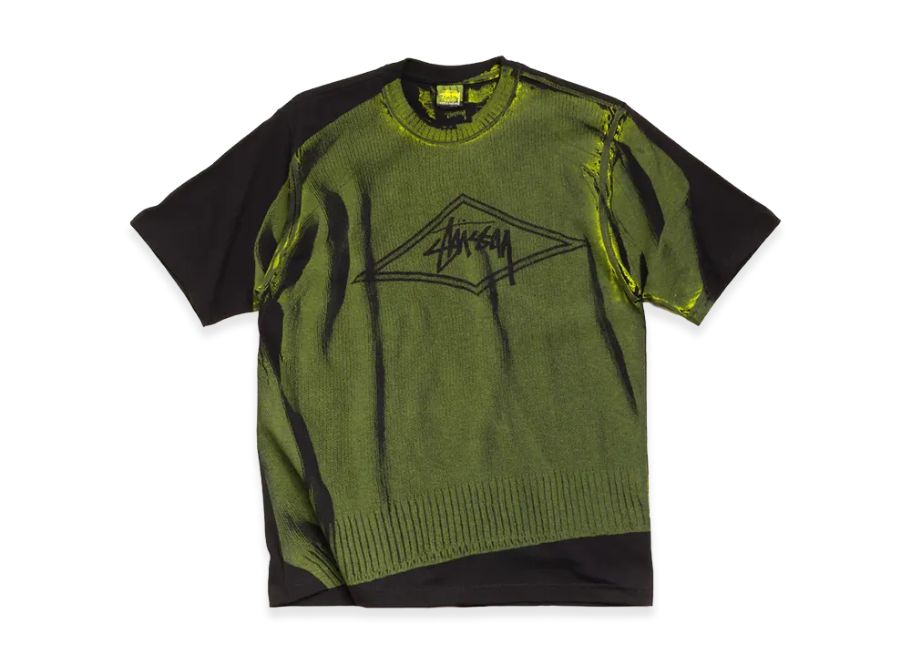 Stussy Sweater Tee "Black"