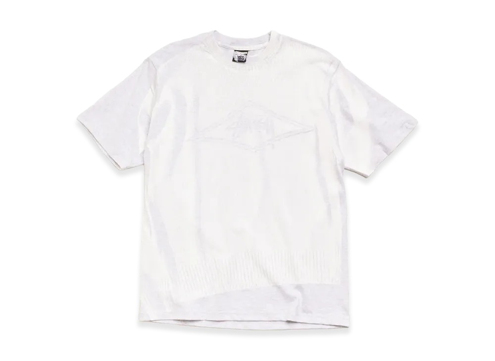 Stussy Sweater Tee "Ash Heather"