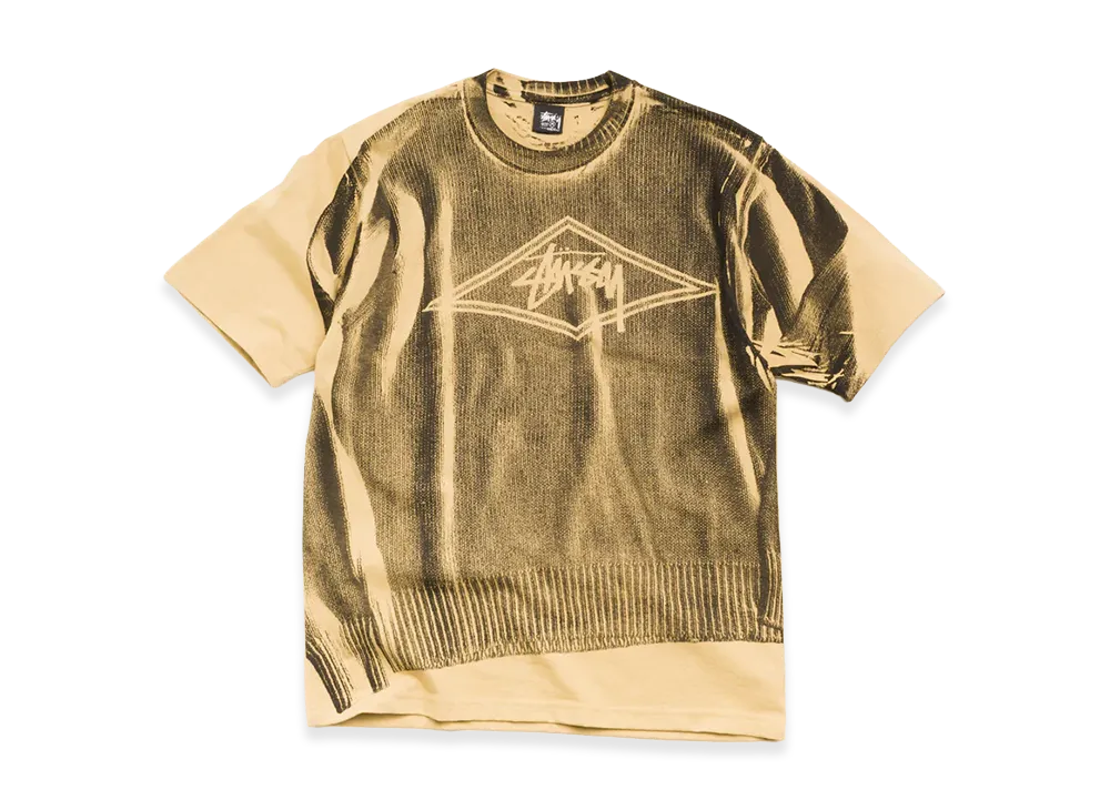 Stussy Sweater Tee "Khaki"