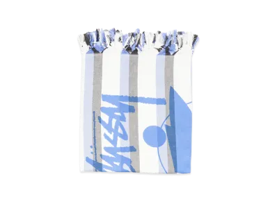 Stussy Stripe Surfman Beach Blanket "Blue"
