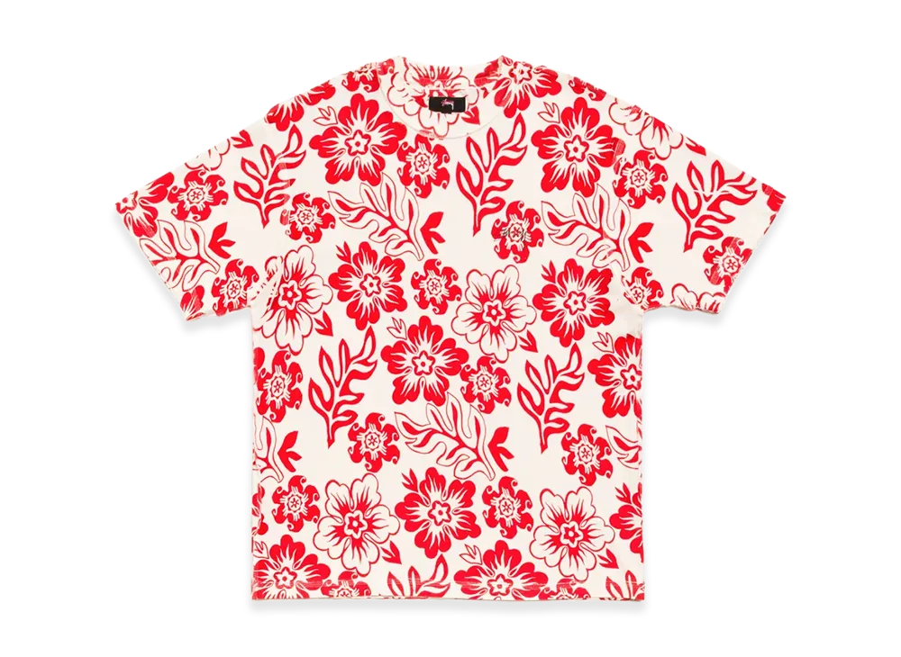 Stussy Lazy Floral Tee "White"