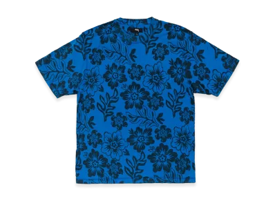 Stussy Lazy Floral Tee "Sport Blue"