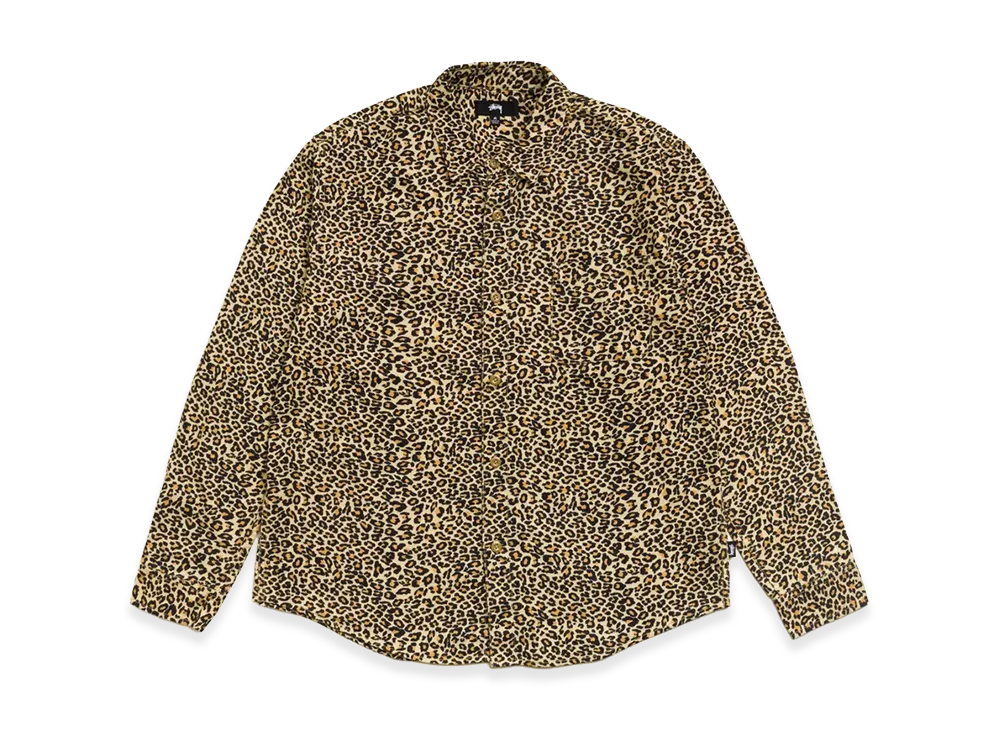 Stussy Animal Print Flannel Shirt "Leopard"