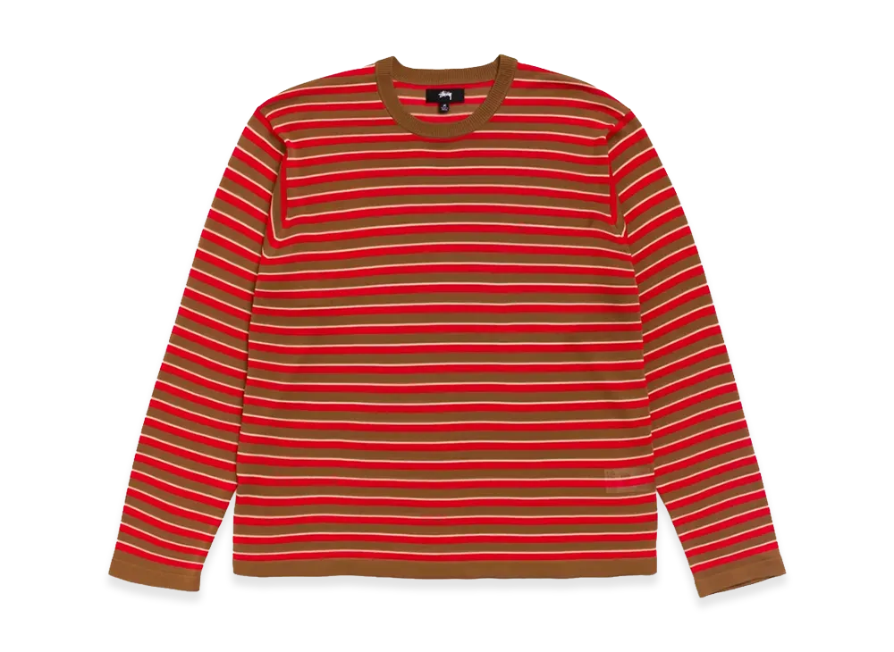 Stussy Lightweight Stripe Sweater "Red"