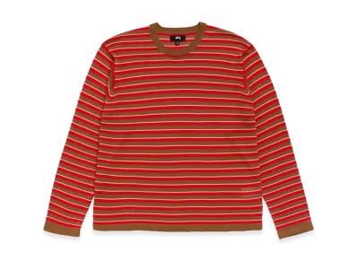 Stussy Lightweight Stripe Sweater "Red"