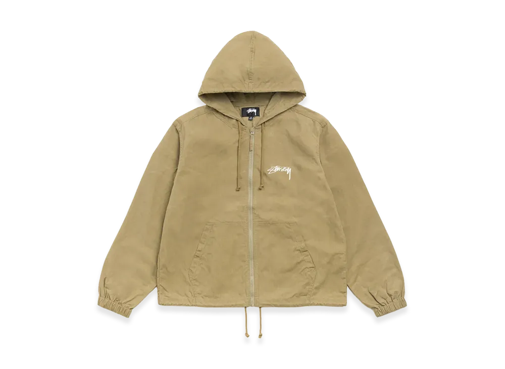 Stussy Waxed Cotton Beach Shell "Olive"