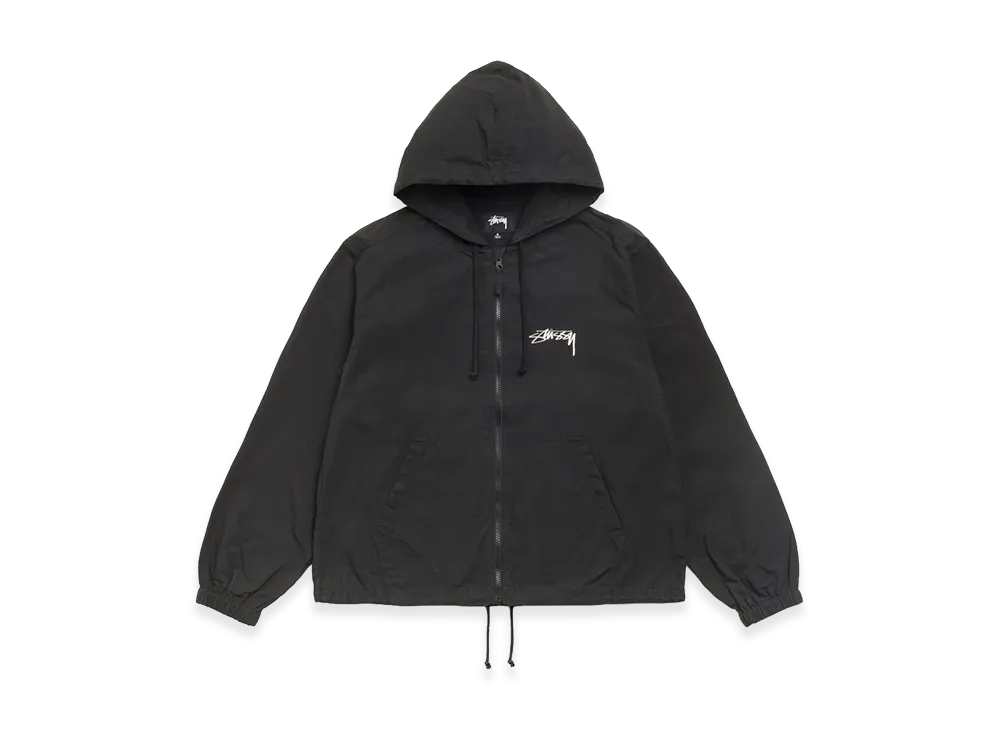 Stussy Waxed Cotton Beach Shell "Black"