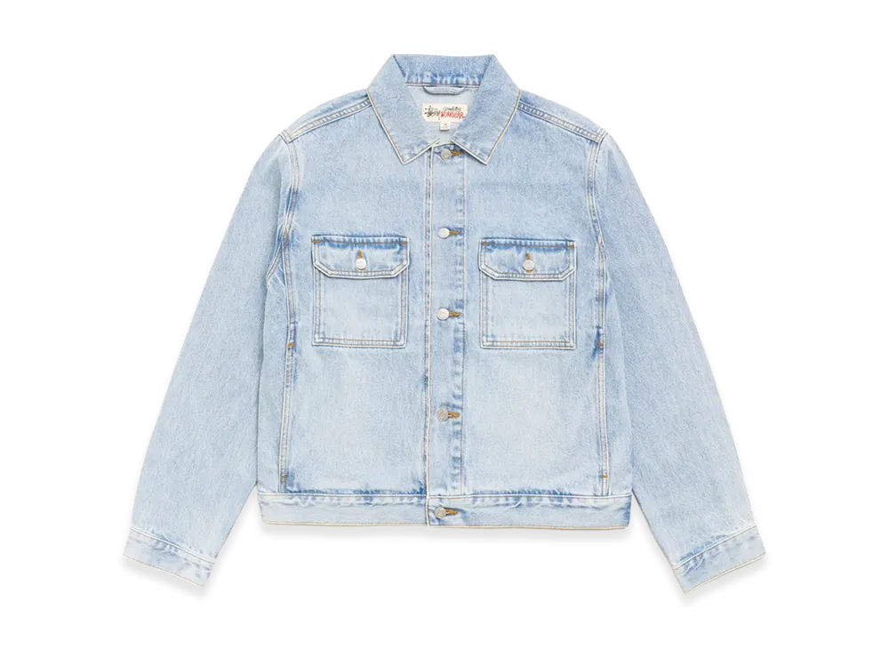 Stussy Denim Trucker Jacket "Light Wash Indigo"