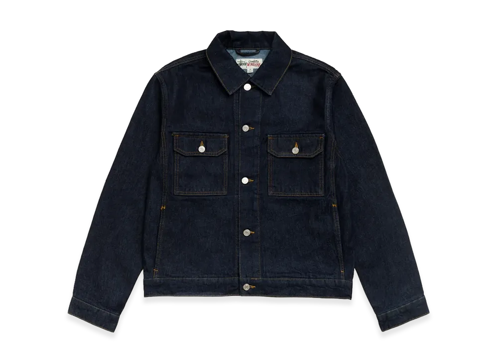 Stussy Denim Trucker Jacket "Rinsed Indigo"