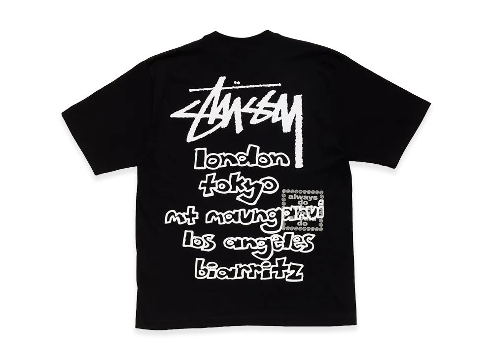 Stussy x Always Do What You Should Do World Tour Tee "Black"