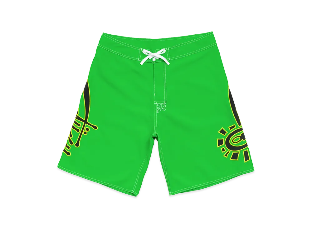 Stussy x Always Do What You Should Do Board Short "Green"