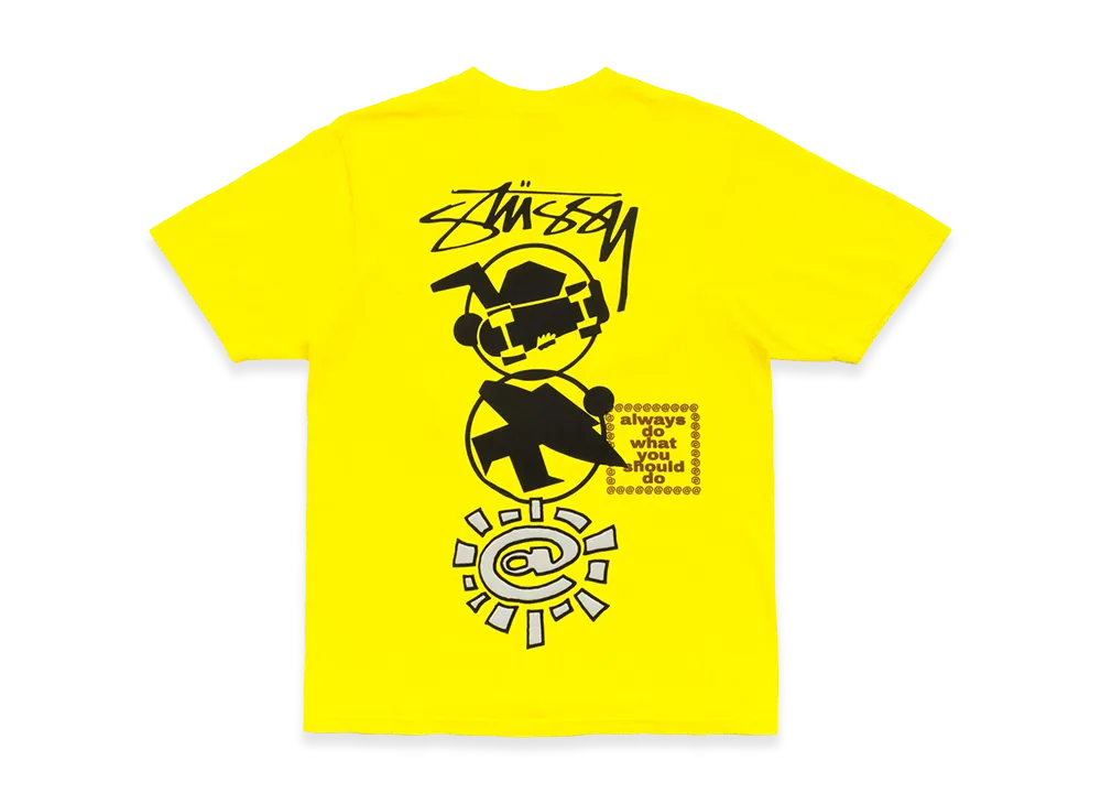 Stussy x Always Do What You Should Do Stack Tee "Yellow"