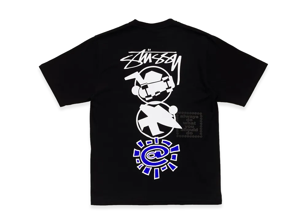 Stussy x Always Do What You Should Do Stack Tee "Black"