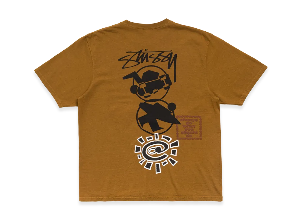 Stussy x Always Do What You Should Do Stack Tee "Caramel"