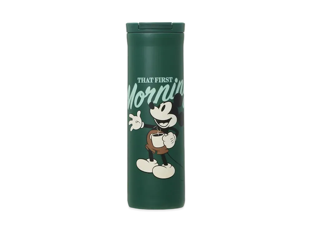 STARBUCKS DISNEY Mickey Flip Lid Stainless Bottle "Green"