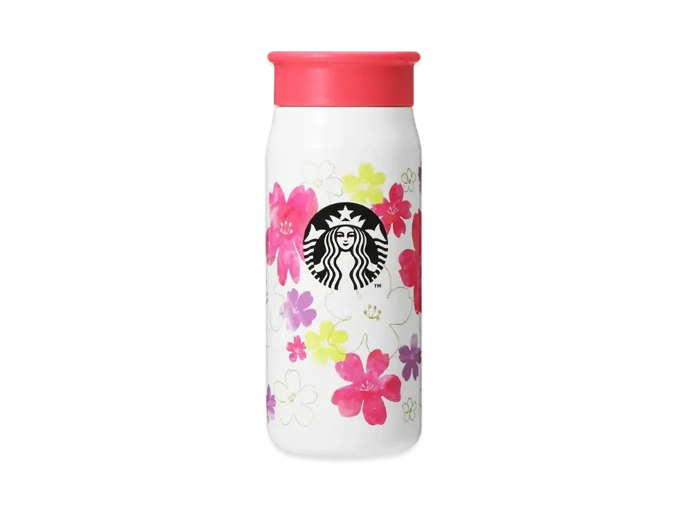STARBUCKS SAKURA 2024 Stainless steel mini bottle 355ml "white"