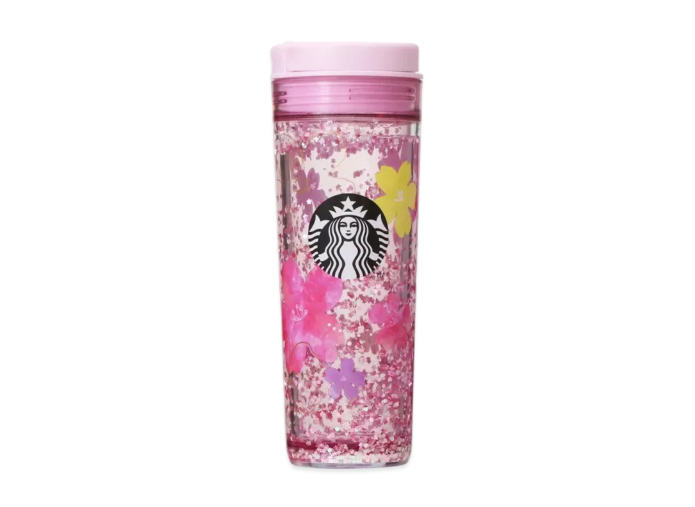 STARBUCKS SAKURA 2024 water intumbler 473ml "Pink Glitter"