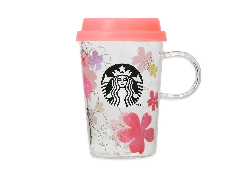STARBUCKS SAKURA 2024 Heat resistant glass mug 355ml "Clear"