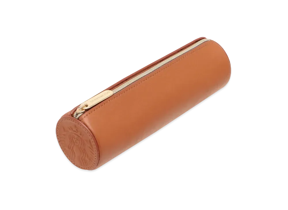STARBUCKS Leather Pen Case "Brown"