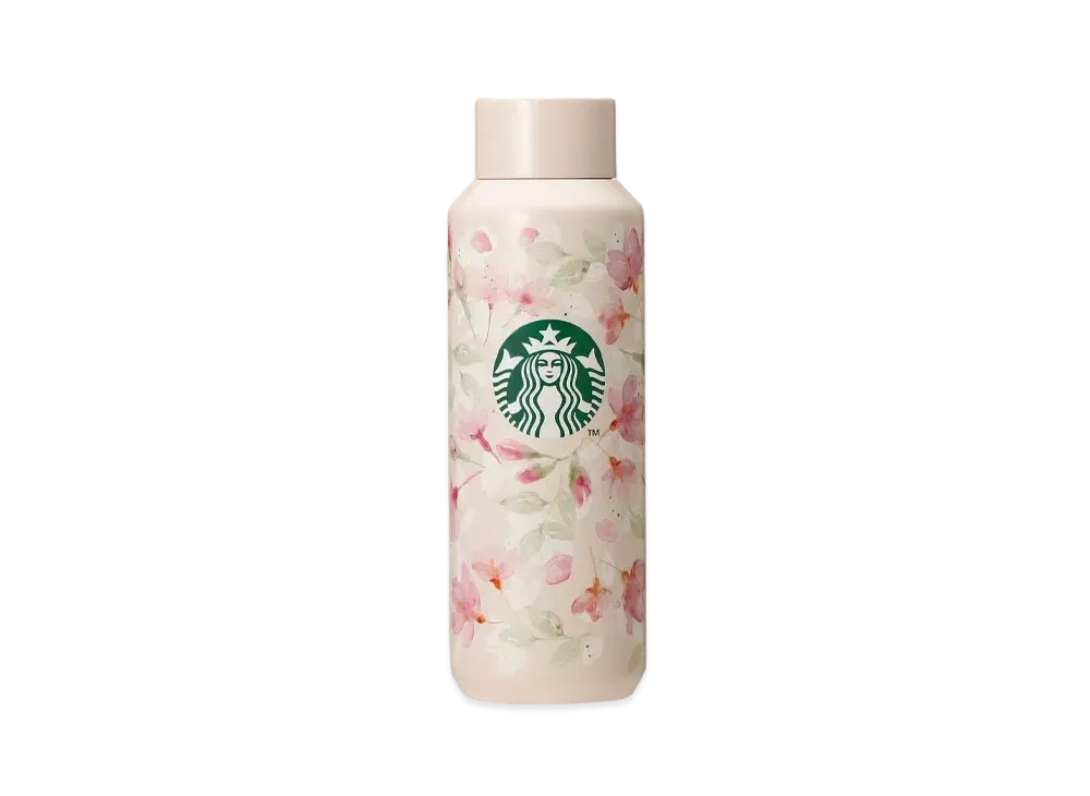 STARBUCKS SAKURA 2024 Stainless Steel Bottle Natural 473ml "Baby Pink"