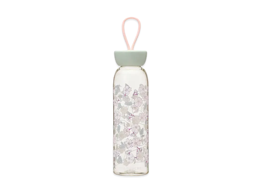 STARBUCKS SAKURA 2024 Silicone Strap Bottle 532ml "Clear"