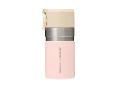 STARBUCKS SAKURA 2024 Stainless Steel Bottle Stanley Pink 280ml "Pink/Beige"