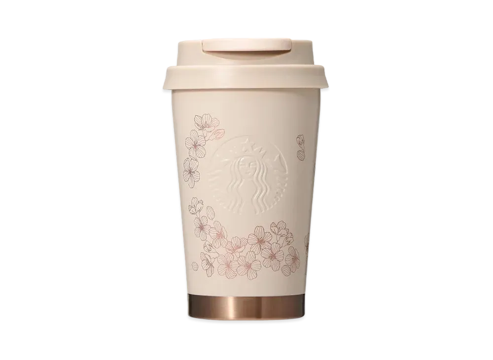 STARBUCKS SAKURA 2024 Stainless Steel TOGO Logo Tumbler Grace 355ml "Beige"